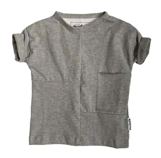 Disruptor | GOTS Certified Organic Cotton Kid's Tee | Grey Sidewalk from Nudnik in sustainable baby & toddler clothing, Sustainable Children's Clothing