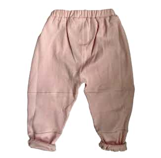 Creator | GOTS Certified Organic Cotton Kid's Playpants | Pink Cotton Candy from Nudnik in organic bottoms for babies, sustainable baby & toddler clothing