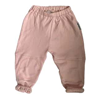 Creator | GOTS Certified Organic Cotton Kid's Playpants | Pink Cotton Candy from Nudnik in organic bottoms for babies, sustainable baby & toddler clothing
