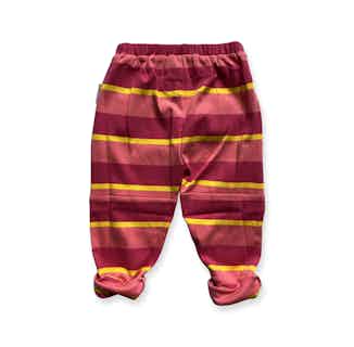Creator | GOTS Certified Organic Cotton Kid's Playpants | Sunset Red from Nudnik in sustainable girls clothing, Sustainable Children's Clothing