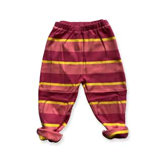Creator | GOTS Certified Organic Cotton Kid's Playpants | Sunset Red from Nudnik in sustainable girls clothing, Sustainable Children's Clothing
