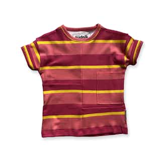 Disruptor | GOTS Certified Organic Cotton Kid's Tee | Red Sunset from Nudnik in sustainable baby & toddler clothing, Sustainable Children's Clothing