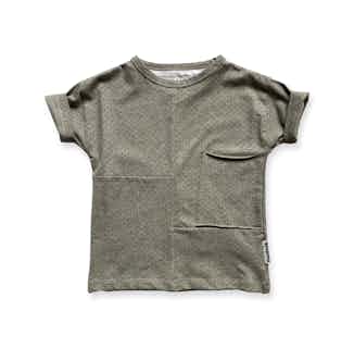 Disruptor | GOTS Certified Organic Cotton Kid's Tee | Grey Morse Code from Nudnik in organic baby tops, sustainable baby & toddler clothing