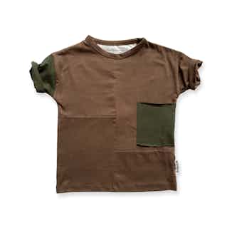 Disruptor | GOTS Certified Organic Cotton Kid's Tee | Brown Take a Hike from Nudnik in sustainable baby & toddler clothing, Sustainable Children's Clothing