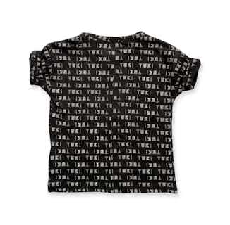 Disruptor | GOTS Certified Organic Cotton Kid's Tee | Black Yuki from Nudnik in sustainable baby & toddler clothing, Sustainable Children's Clothing