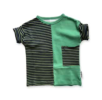 Disruptor | GOTS Certified Organic Cotton Kid's Tee | Green Mowed Lawn from Nudnik in organic baby tops, sustainable baby & toddler clothing