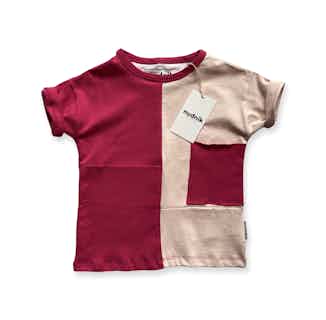 Disruptor | GOTS Certified Organic Cotton Kid's Tee | Pink Love from Nudnik in organic baby tops, sustainable baby & toddler clothing