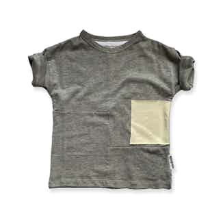 Disruptor | GOTS Certified Organic Cotton Kid's Tee | Grey Overcast from Nudnik in sustainable baby & toddler clothing, Sustainable Children's Clothing