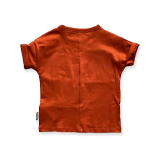 Disruptor | GOTS Certified Organic Cotton Kid's Tee | Red Grapefruit from Nudnik in sustainable baby & toddler clothing, Sustainable Children's Clothing