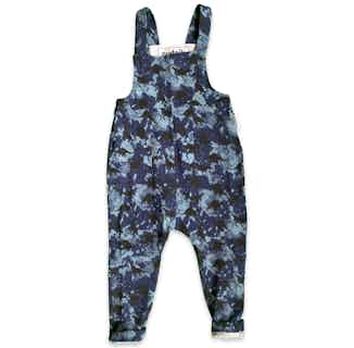 Stegosaurs | GOTS Certified Organic Cotton Kid's Jumpsuit | Black/Blue from Nudnik in sustainable baby & toddler clothing, Sustainable Children's Clothing
