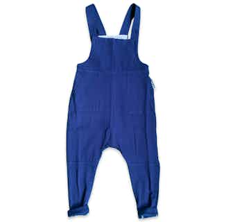 After Dark | GOTS Certified Organic Cotton Kid's Jumpsuit | Blue from Nudnik in sustainable boys dungarees, sustainable boys clothing