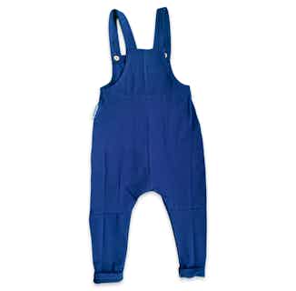 After Dark | GOTS Certified Organic Cotton Kid's Jumpsuit | Blue from Nudnik in sustainable boys dungarees, sustainable boys clothing