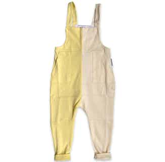 Mellow Yellow | GOTS Certified Organic Cotton Kid's Jumpsuit | Yellow from Nudnik in sustainable boys trousers, sustainable boys clothing