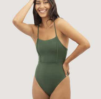 Byron Bay | Recycled Swimsuit | Seaweed Green from 1 People in ethically made swimwear, Women's Sustainable Clothing