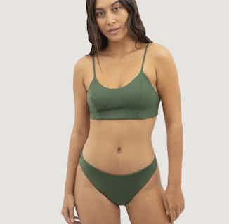 Canggu | Recycled Econyl® Bikini | Seaweed Green from 1 People in ethically made swimwear, Women's Sustainable Clothing