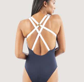 Santorini | Recycled Swimsuit | Pebble from 1 People in ethically made swimwear, Women's Sustainable Clothing