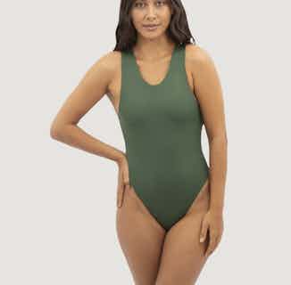 Santorini |  Econyl® Swimsuit | Seaweed Green from 1 People in ethically made swimwear, Women's Sustainable Clothing