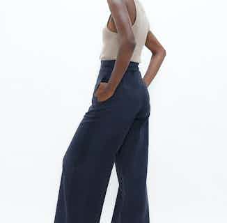 Florence | Organic Cotton Twill Trousers | Summer Night from 1 People in sustainable women's trousers, sustainable bottoms for women