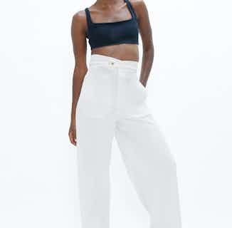 Florence | Organic Cotton Twill Trousers | White Dove from 1 People in sustainable bottoms for women, Women's Sustainable Clothing