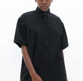 Vienna | Organic Cotton Poplin Short Sleeves Shirt | Eclipse Black from 1 People in Women's Sustainable Clothing