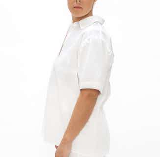 Vienna | Organic Cotton Short Sleeves Shirt | Cloud White from 1 People in Women's Sustainable Clothing
