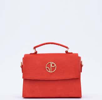 London | Piñatex® Saddle Bag | Cherry Red from 1 People in Women's Sustainable Clothing