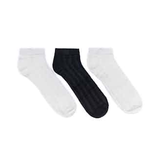 Modal Ankle Socks | 2 White & 1 Black from 1 People in Women's Sustainable Clothing