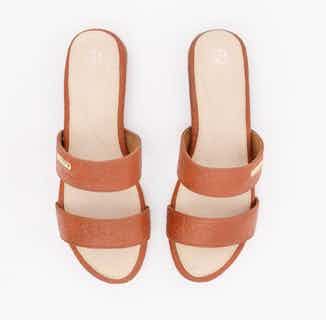 Capri | Piñatex® Strappy Sandals | Canela Tan from 1 People in sustainable ethical shoes for women, Women's Sustainable Clothing