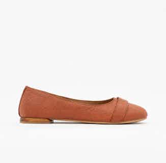 Cape Town | Piñatex® Ballerina Flat Shoes | Canela Tan from 1 People in sustainable ethical shoes for women, Women's Sustainable Clothing