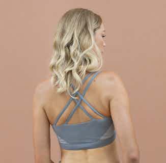 Stockholm | Recycled Econyl® Activewear Bra Top | Agate Grey from 1 People in sustainable gym tops, sustainable workout gear for women