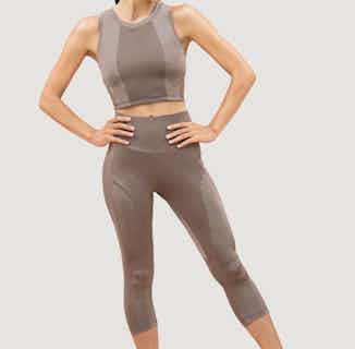 Kathmandu | Recycled  Econyl® Activewear Tank Top | Jasper Taupe from 1 People in sustainable gym tops, sustainable workout gear for women