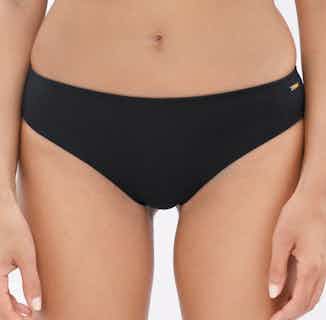 Turin | PYRATEX® Tencel Tanga Panties | Black Sand from 1 People in eco friendly undies for women, Women's Sustainable Clothing