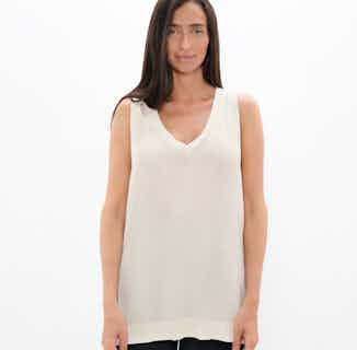 Cusco | PYRATEX® Tencel V-Neck Tank Top | Powder from 1 People in sustainable vest tops, Sustainable Tops For Women