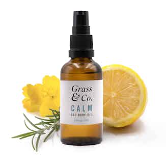 Calm | CBD Hemp Body Oil | Primrose, Rosemary and Lemon | 250mg | 50ml from Grass & Co.
