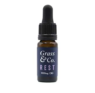 Rest | CBD Hemp Oil Drops | Hops, Lavender and Bergamot | 1000mg | 10ml from Grass & Co. in consumable cbd oil, premium cbd oils