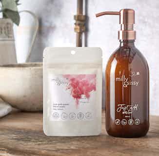 Zero Waste Natural Hand Wash Refill | Sweet Cherry | 40g/500ml from Milly & Sissy in Sustainable Beauty & Health