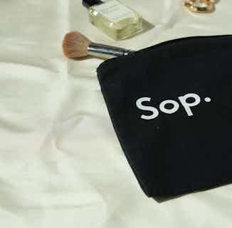 Sop Travel & Make Up | Recycled Cotton Cosmetic Bag | Black from Sop