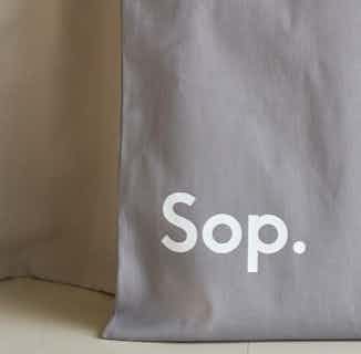 Sop Tote | Organic Cotton Bag | Grey-Blue from Sop in sustainable canvas tote bags, sustainable designer bags