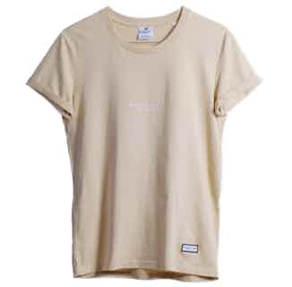 GOTS Organic Cotton Logo Unisex T-Shirt | Beige Sand from Morcant in Women's Sustainable Clothing