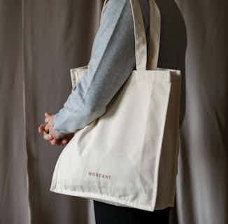 GOTS Organic Cotton Essentials Tote Logo Bag | Natural from Morcant in sustainable canvas tote bags, sustainable designer bags