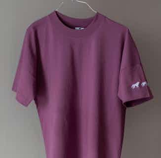 GOTS Organic Cotton Boxy Unisex T-Shirt | Purple Mauve from Morcant in men's ethical t-shirts, men's sustainable tops