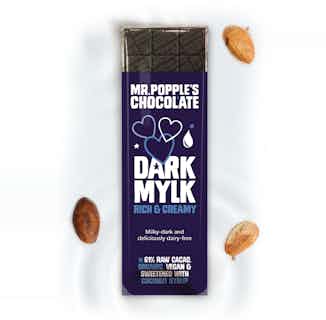 DARK MYLK  -  Plant-Based Dark Milk Chocolate - 35g from Mr Popple's Chocolate in ethical chocolate bars, ethically sourced chocolate