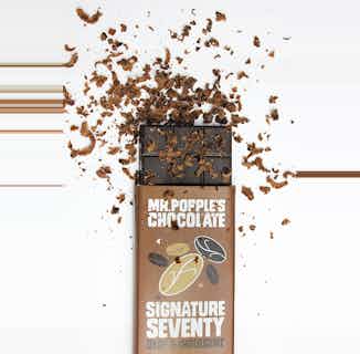 SIGNATURE SEVENTY – 70% Raw Cacao – Yacon Sweetened – 35g from Mr Popple's Chocolate in ethically sourced chocolate, Sustainable Food & Drink