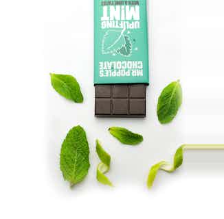 UPLIFTING MINT with a Twist of Lime Chocolate Bar - 35g from Mr Popple's Chocolate in ethical chocolate bars, ethically sourced chocolate