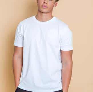 Harley | Organic Cotton Heavy Weight Men's T-Shirt | White from Lounge Wear in men's ethical t-shirts, men's sustainable tops