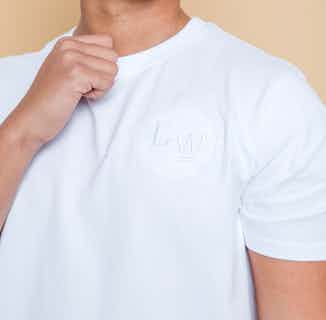Harley | Organic Cotton Heavy Weight Men's T-Shirt | White from Lounge Wear in men's ethical t-shirts, men's sustainable tops