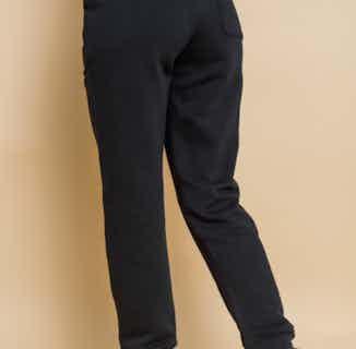 Megan | Organic Cotton Blend Women's Cuffed Joggers | Black from Lounge Wear in Women's Sustainable Clothing