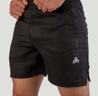 Sustainable TENCEL™ Eucalyptus Performance Shorts | Black from Iron Roots in eco-friendly sportswear, sustainable men's activewear