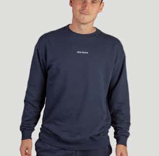 Sustainable Unisex Hemp & Organic Cotton Athleisure Sweater | Deepsea Blue from Iron Roots in sustainable men's activewear, Men's Sustainable Fashion