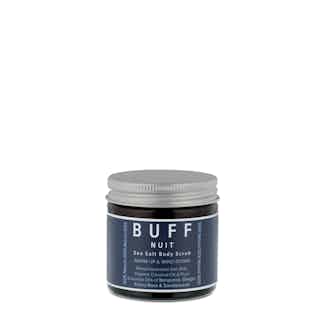 Nuit | Warm Up & Wind Down Natural Sea Salt Body Scrub | 75g from Buff Natural Body Care in sustainable bath products, Sustainable Beauty & Health